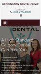 Mobile Screenshot of beddingtondentalclinic.com